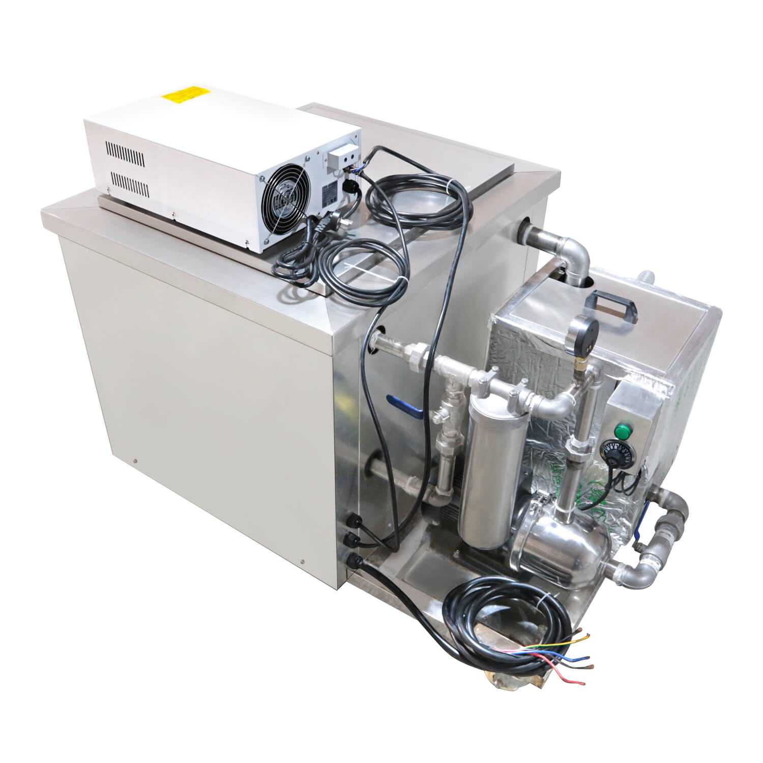 industrial ultrasonic cleaner with filtration for oil parts